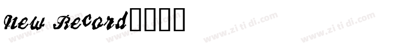 New Record字体转换